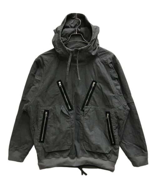 STONE ISLAND SHADOW PROJECT（ストーンアイランド シャドウプロジェクト）STONE ISLAND SHADOW PROJECT (ストーンアイランド シャドウプロジェクト) Rip Stop Smock Pullover グレー サイズ:Sの古着・服飾アイテム