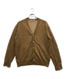 AURALEE（オーラリー）の古着「KID MOHAIR SHEER KNIT CARDIGAN」｜ベージュ