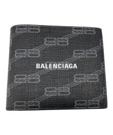 BALENCIAGA（バレンシアガ）の古着「SIGNATURE FOLDED COINウォレット」｜ブラック