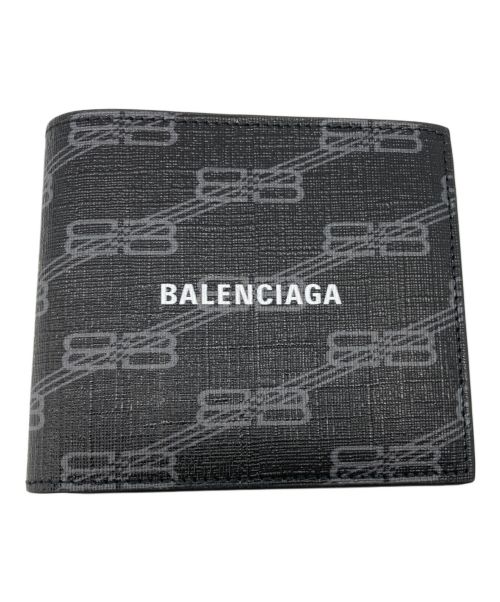 BALENCIAGA（バレンシアガ）BALENCIAGA (バレンシアガ) SIGNATURE FOLDED COINウォレット ブラックの古着・服飾アイテム