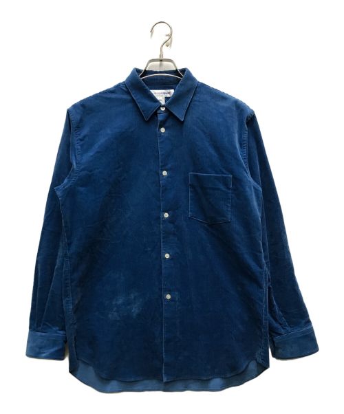 COMME des GARCONS SHIRT（コムデギャルソンシャツ）COMME des GARCONS SHIRT (コムデギャルソンシャツ) コーデュロイシャツ ブルー サイズ:Mの古着・服飾アイテム