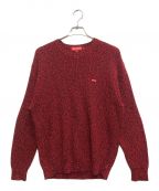 SUPREMEシュプリーム）の古着「Melange Rib Knit Sweater」｜レッド×ブラック