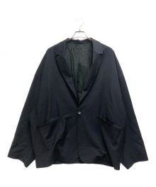 My Beautiful Landlet（マイビューティフルランドレット）の古着「WASHABLE WOOL BIG JACKET」｜ネイビー