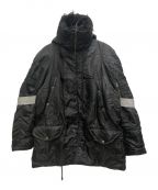 MM6 Maison Margielaエムエムシックス メゾンマルジェラ）の古着「NYLON BOMBER JACKET」｜ブラック