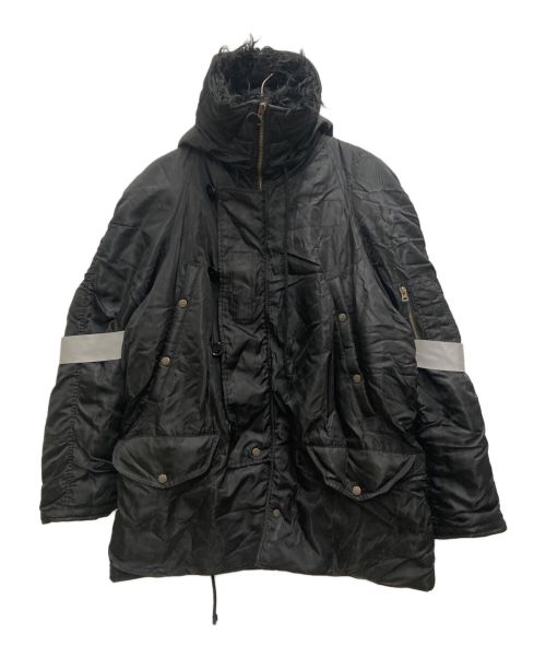 MM6 Maison Margiela（エムエムシックス メゾンマルジェラ）MM6 Maison Margiela (エムエムシックス メゾンマルジェラ) NYLON BOMBER JACKET ブラック サイズ:46の古着・服飾アイテム