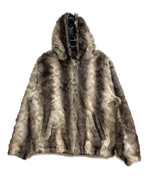 SUPREME（シュプリーム）SUPREME (シュプリーム) Faux Fur Reversible Hooded Jacket ブラウン サイズ:Ⅿの古着・服飾アイテム