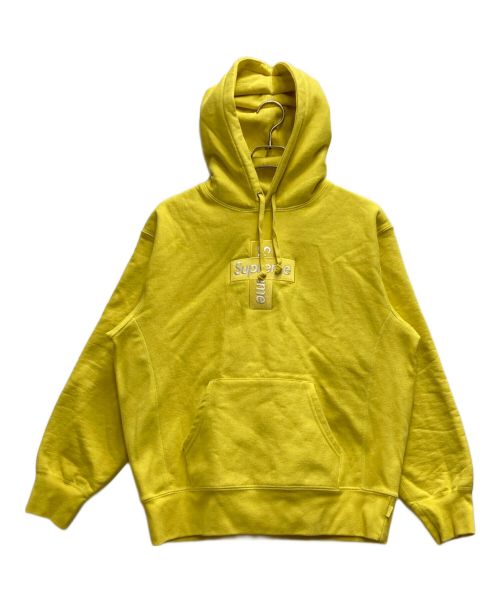 SUPREME（シュプリーム）SUPREME (シュプリーム) Cross Box Logo Hooded Sweatshirt イエロー サイズ:Sの古着・服飾アイテム