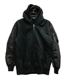 COMME des GARCONS HOMME（コムデギャルソン オム）の古着「MA-1 SLEEVE PARKA」｜ブラック