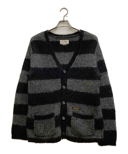 NEIGHBORHOOD（ネイバーフッド）NEIGHBORHOOD (ネイバーフッド) DIP/MW-CARDIGAN.LS ブラック×グレー サイズ:Mの古着・服飾アイテム