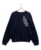 KENZOケンゾー）の古着「SEASONAL GRAPHIC JUMPER」｜ネイビー