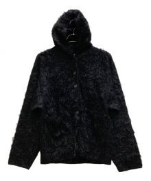 BALENCIAGA（バレンシアガ）の古着「Brushed Wool Hooded Cardigan」｜ブラック