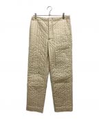 AURALEEオーラリー）の古着「SUVIN HIGH COUNT CLOTH QUILTING PANTS」｜ベージュ