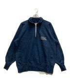 nanamicaナナミカ）の古着「Half Zip-Up Sweat」｜ネイビー