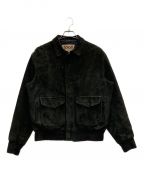 Schott×SUPREMEショット×シュプリーム）の古着「Suede A-2 Jacket」｜ブラック