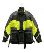 CMMN SWDNコモンスウェーデン）の古着「ROMAN TECHNICAL PANELLED MOTO JACKET」｜イエロー×ブラック