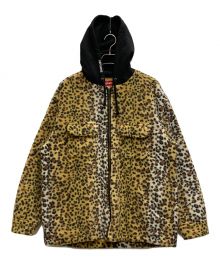 SUPREME（シュプリーム）の古着「Fleece Zip Hooded Shirt」｜ブラウン×ブラック