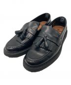 GEORGE COX×FRED PERRYジョージコックス×フレッドペリー）の古着「Tassel Loafer Leather」｜ブラック