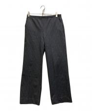 Ganni (ガニー) Stretch Stripe Mid Waist Pants グレー サイズ:36