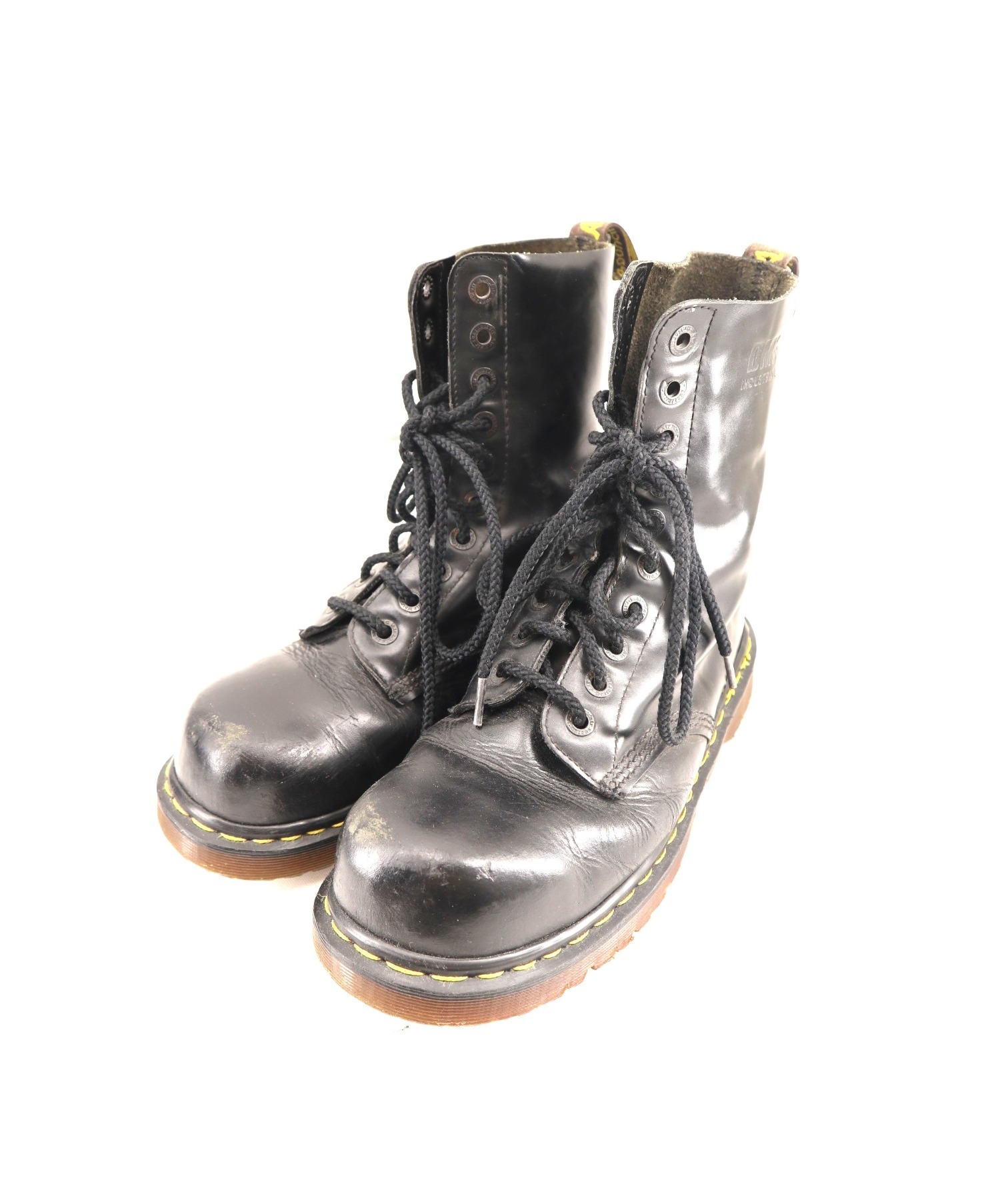 中古 古着通販 Dr Martens ドクターマーチン 10ホールスチールトゥブーツ ブラック サイズ Dms Industrial イングランド製 ブランド 古着通販 トレファク公式 Trefac Fashion