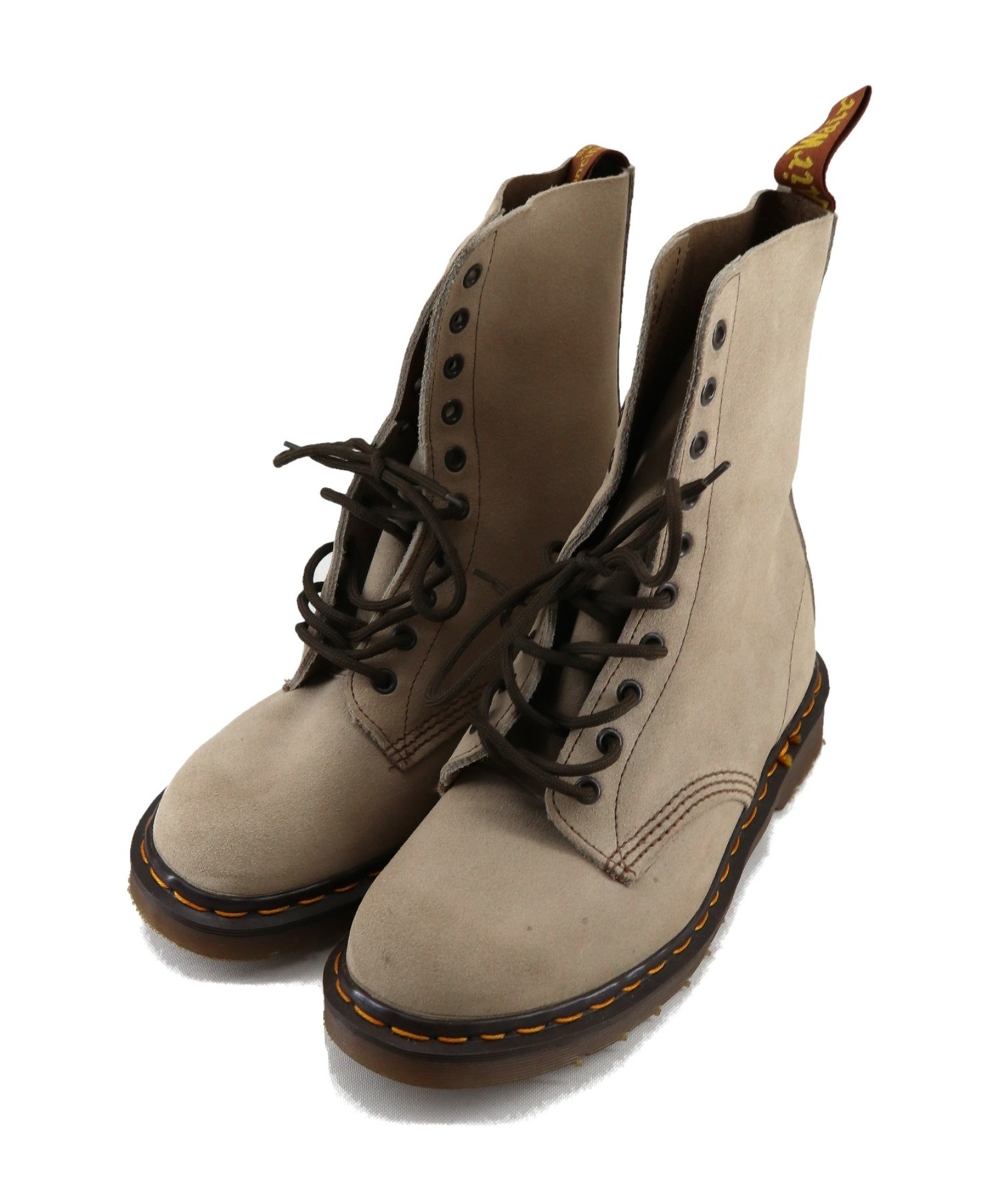 中古 古着通販 Dr Martens ドクターマーチン スエード10ホールブーツ ベージュ サイズ 7 英国製 ブランド 古着通販 トレファク公式 Trefac Fashion