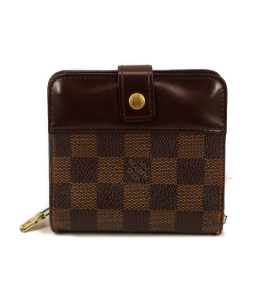 中古 古着通販 Louis Vuitton ルイ ヴィトン 2つ折り財布 エベヌ ダミエ ブラウン サイズ ブランド 古着通販 トレファク公式 Trefac Fashion