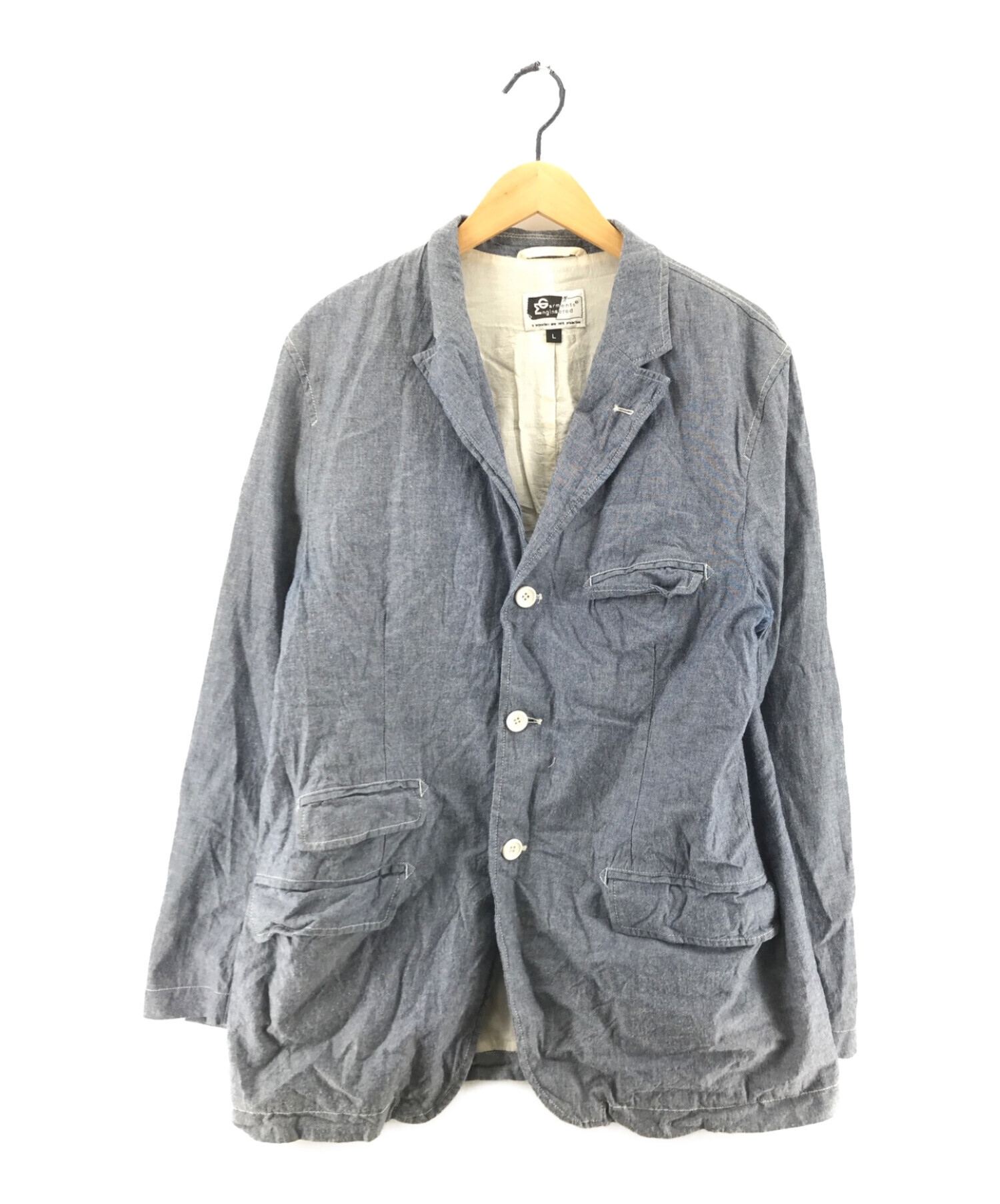 中古 古着通販 Engineered Garments エンジニアドガーメンツ アンドーバージャケット ネイビー サイズ L ブランド 古着通販 トレファク公式 Trefac Fashion