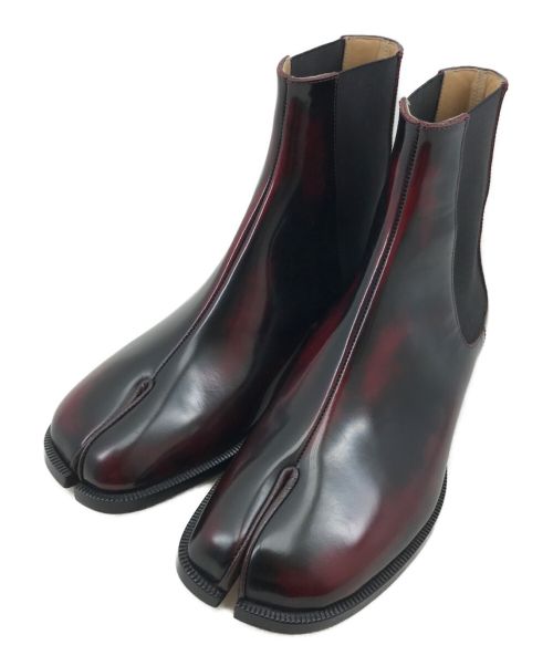 Maison Margiela（メゾンマルジェラ）Maison Margiela (メゾン マルジェラ) Tabi Advocate Boots ブラック×レッド サイズ:40の古着・服飾アイテム