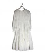 foufouフーフー）の古着「raglan sleeves tiered dress」｜ホワイト