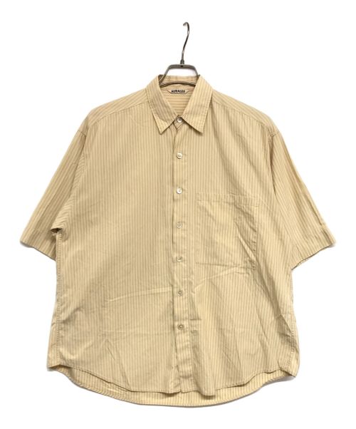 AURALEE（オーラリー）AURALEE (オーラリー) WASHED FINX TWILL HALF SLEEVED BIG SHIRTS　　A8SS03TN ベージュ サイズ:3の古着・服飾アイテム