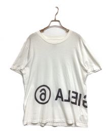 MM6 Maison Margiela（エムエムシックス メゾンマルジェラ）の古着「リバース ロゴT 半袖 Tシャツ　S52GC0119」｜ホワイト