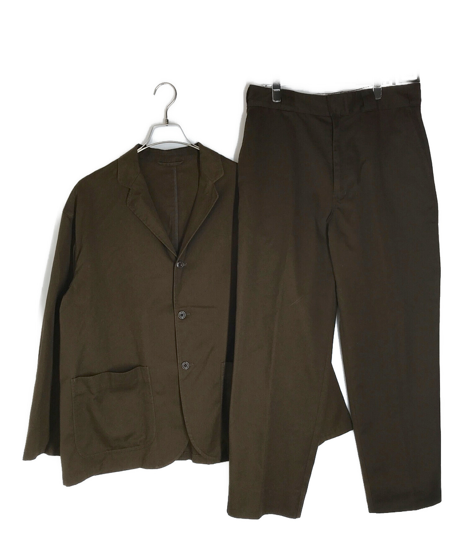 Dickies×TRIPSTER×BEAMS (ディッキーズ×トリップスター×ビームス) トリプルコラボセットアップ ブラウン サイズ:M