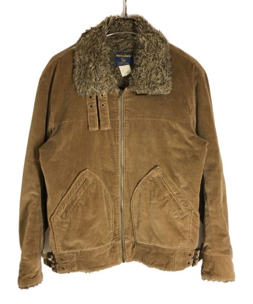 WOOLRICH（ウールリッチ）WOOLRICH (ウールリッチ) コーデュロイ B-3 フライト ジャケット ブラウン サイズ:Lの古着・服飾アイテム