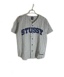 stussy（ステューシー）の古着「オールドアーチロゴベースボールシャツ」｜グレー