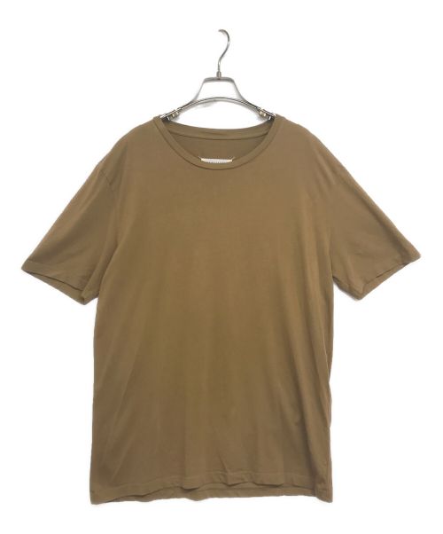 Martin Margiela 10（マルタン・マルジェラ 10）Martin Margiela 10 (マルタン・マルジェラ 10) バックステッチクルーネックTシャツ ベージュ サイズ:52の古着・服飾アイテム