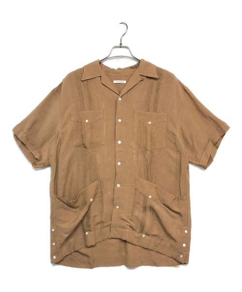 CLANE HOMME（クラネ オム）CLANE HOMME (クラネ オム) オープンカラーシャツ　26108-1111 ベージュ サイズ:2の古着・服飾アイテム