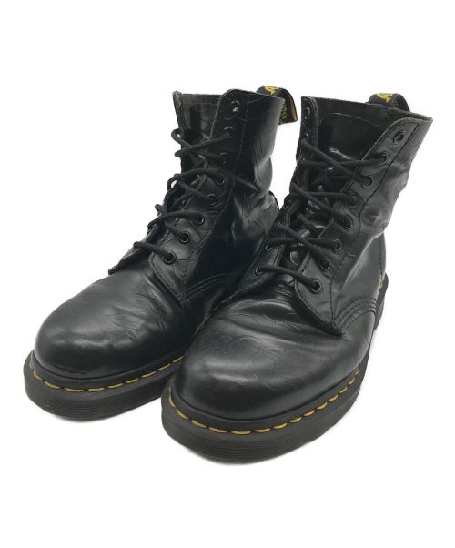 Dr.Martens（ドクターマーチン）Dr.Martens (ドクターマーチン) A BATHING APE (ア ベイシング エイプ) 別注8ホールブーツ ブラック サイズ:UK7の古着・服飾アイテム