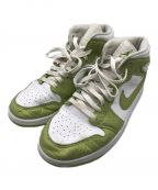 NIKEナイキ）の古着「JORDAN 1 Mid Green Python」｜グリーン×ホワイト