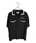 CELINEセリーヌ）の古着「21SS Loose Bowling Shirt セリーヌ ビスコースルーズボーリングシャツ 2C516852C」｜ブラック