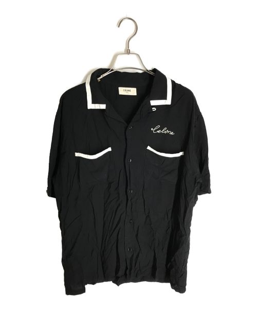 CELINE（セリーヌ）CELINE (セリーヌ) 21SS Loose Bowling Shirt セリーヌ ビスコースルーズボーリングシャツ 2C516852C ブラック サイズ:38の古着・服飾アイテム