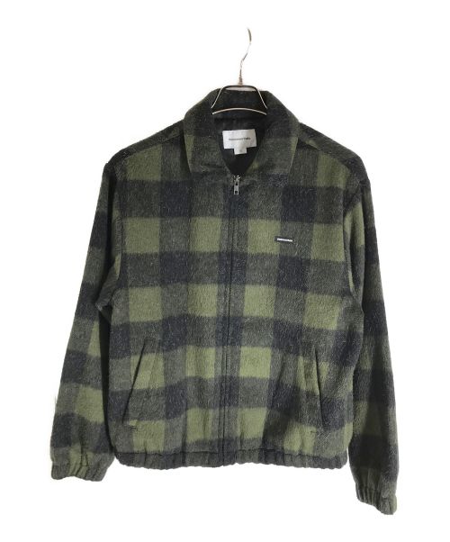 thisisneverthat（ディスイズネバーザット）thisisneverthat (ディスイズネバーザット) Brushed Check Zip Jacket グリーン サイズ:Sの古着・服飾アイテム