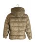 MONCLER (モンクレール) スリーブワッペンダウンジャケット ベージュ：29800円