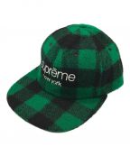 SUPREMEシュプリーム）の古着「BUFFALO PLAID WOOL CLASSIC LOGO CAP」｜グリーン