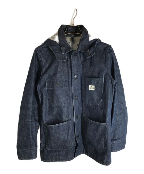 WACKO MARIA（ワコマリア）WACKO MARIA (ワコマリア) DENIM HOODED COVERALL インディゴ サイズ:Mの古着・服飾アイテム