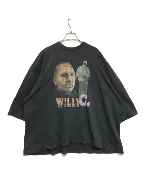 WILLY CHAVARRIA（ウィリーチャバリア）WILLY CHAVARRIA (ウィリーチャバリア) WILLY FACE SS BUFFALO TEE オーバーサイズTシャツ　ブラック×グリーン ブラック×グリーン サイズ:Mの古着・服飾アイテム