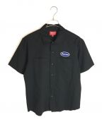 SUPREMEシュプリーム）の古着「Studded Patch S/S Work Shirt Black」｜ブラック