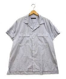 juha（ユハ）の古着「DOLMAN STRIPE SHIRT」｜スカイブルー