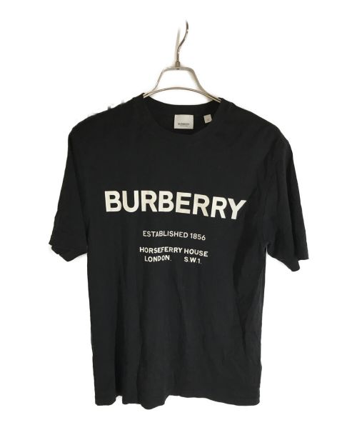 BURBERRY（バーバリー）BURBERRY (バーバリー) ホースフェリープリント オーバーサイズ コットンTシャツ ブラック サイズ:XSの古着・服飾アイテム