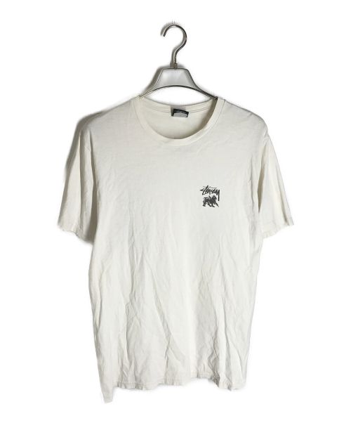 stussy（ステューシー）stussy (ステューシー) プリントTシャツ ホワイト サイズ:Mの古着・服飾アイテム