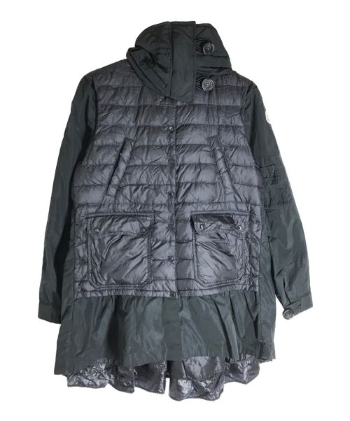 MONCLER（モンクレール）MONCLER (モンクレール) ダウン切替モッズコート ネイビー サイズ:1の古着・服飾アイテム