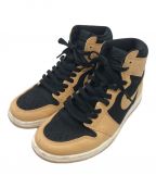 NIKEナイキ）の古着「Air Jordan 1 Retro High OG」｜ブラック×ベージュ